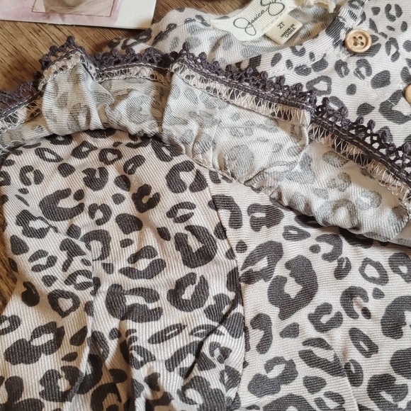 NWT 3T Toddler Girl Jessica Simpson Leopard outfit - Picture 5 of 14